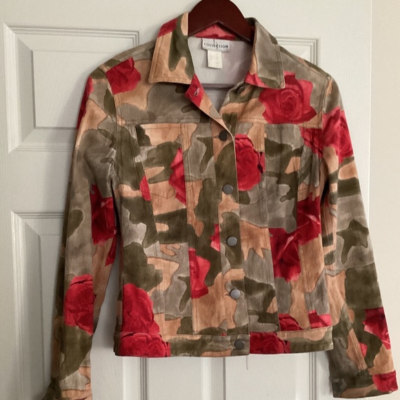 Floral Jeans Jacket - Picture 4 of 8